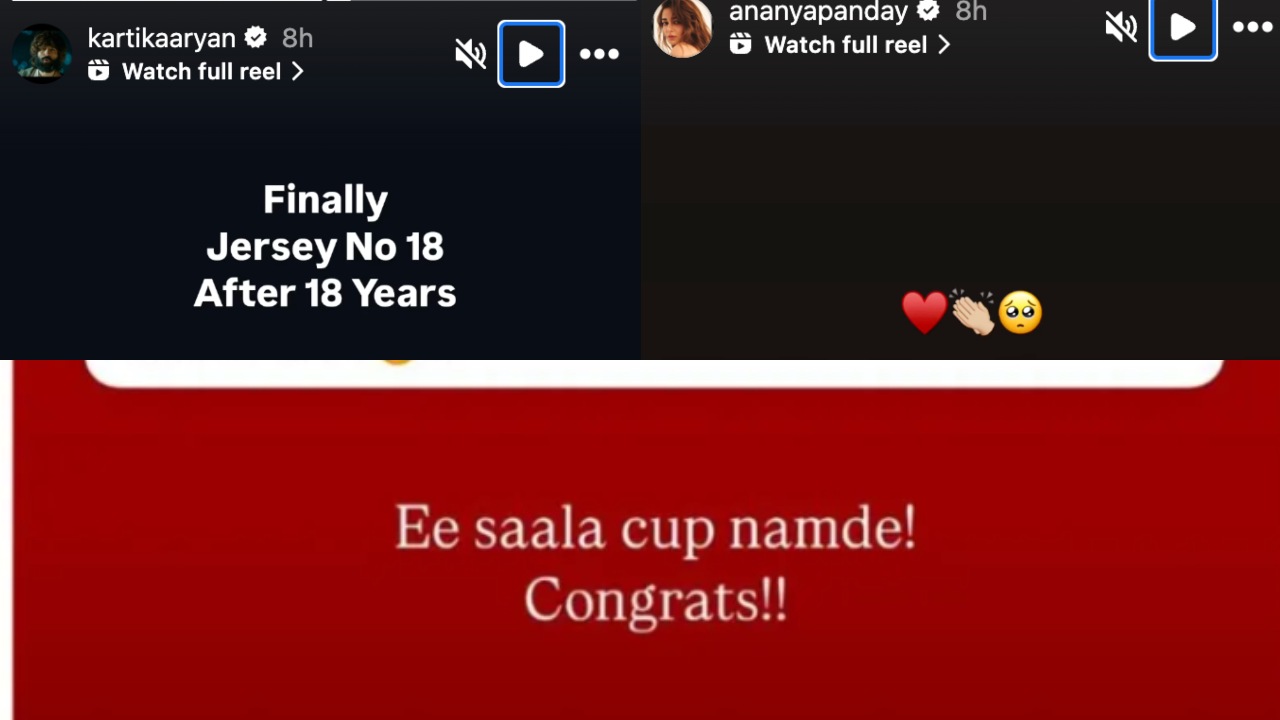 Starry cheers for RCB after IPL 2025 win: Vicky Kaushal, Ananya Panday, Kartik Aaryan and others in celebratory mode