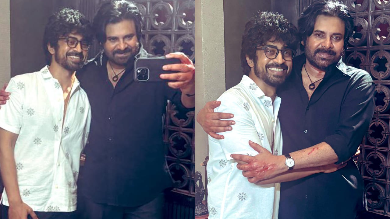 Pawan Kalyan and Arjun Das from OG sets (PC: Arjun Das, X)