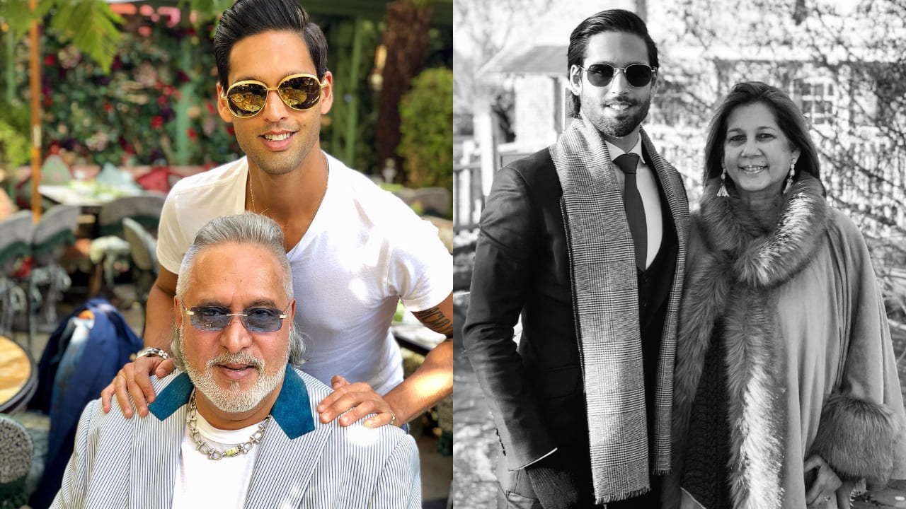 Sidharth Mallya with parents