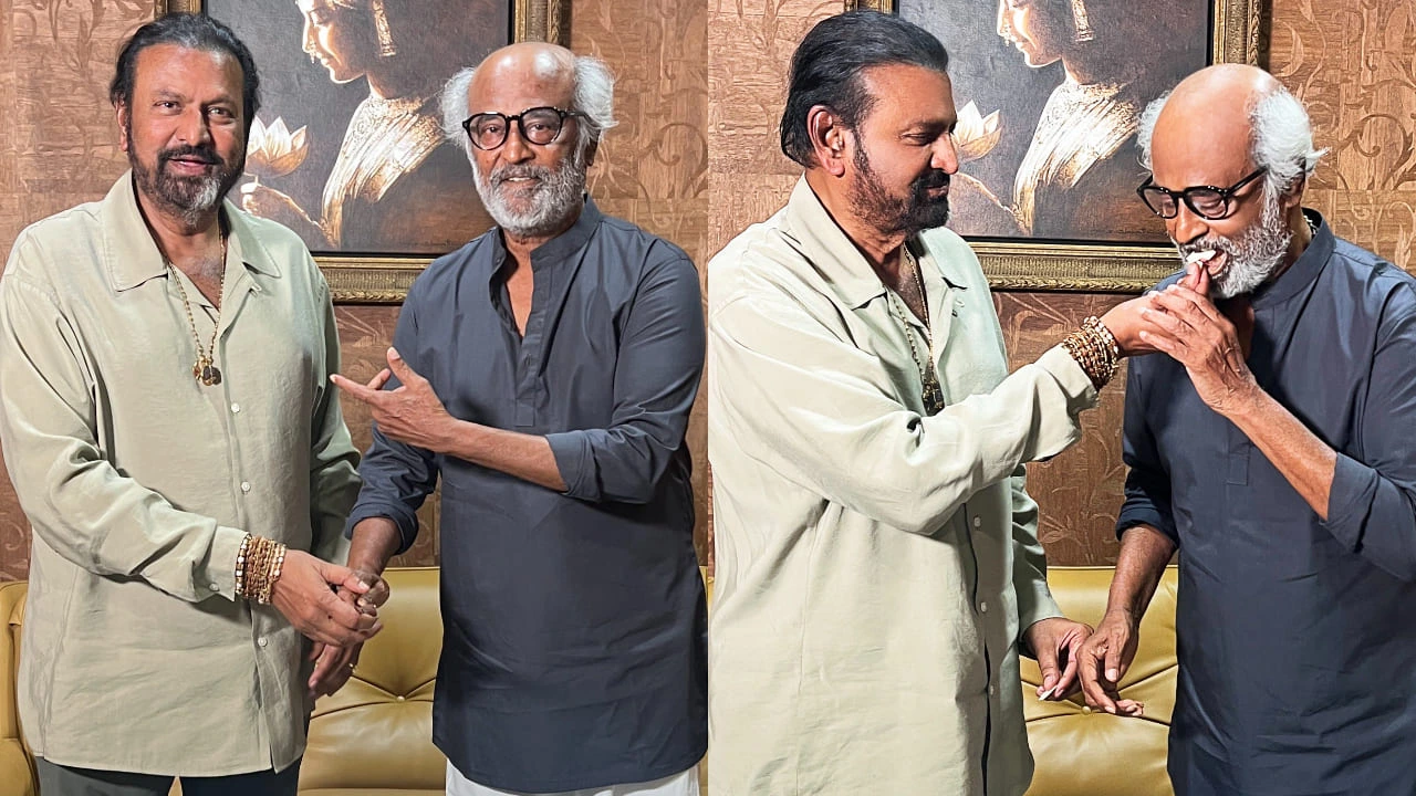Rajinikanth and Mohan Babu (PC: Mohan Babu, X)