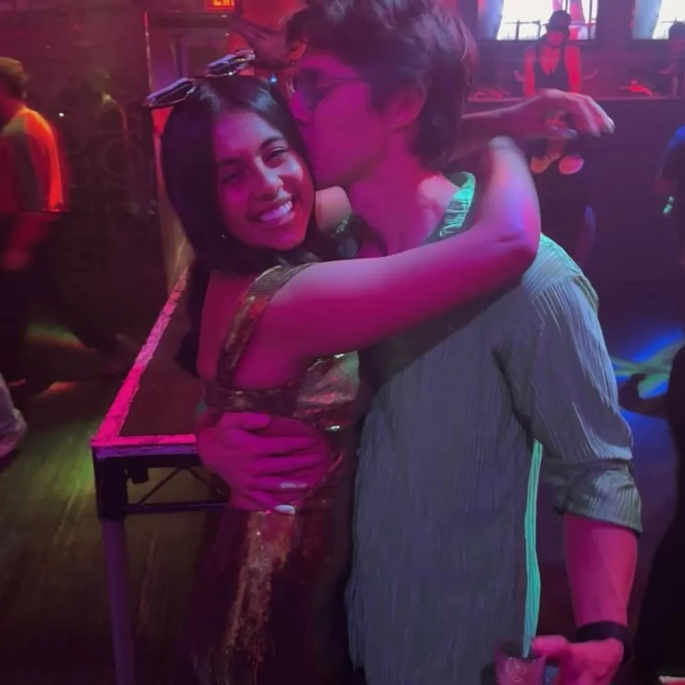 Dishani Chakraborty with her boyfriend 