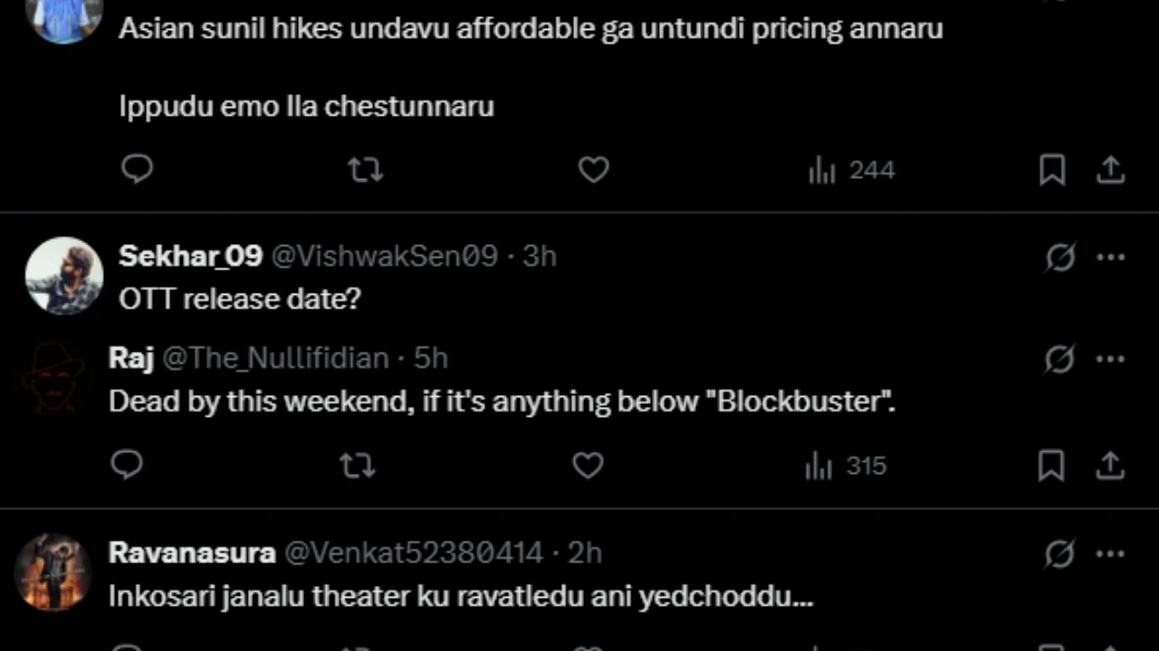 Netizens react to Kuberaa price hike in AP (PC: Aakashavaani, X)