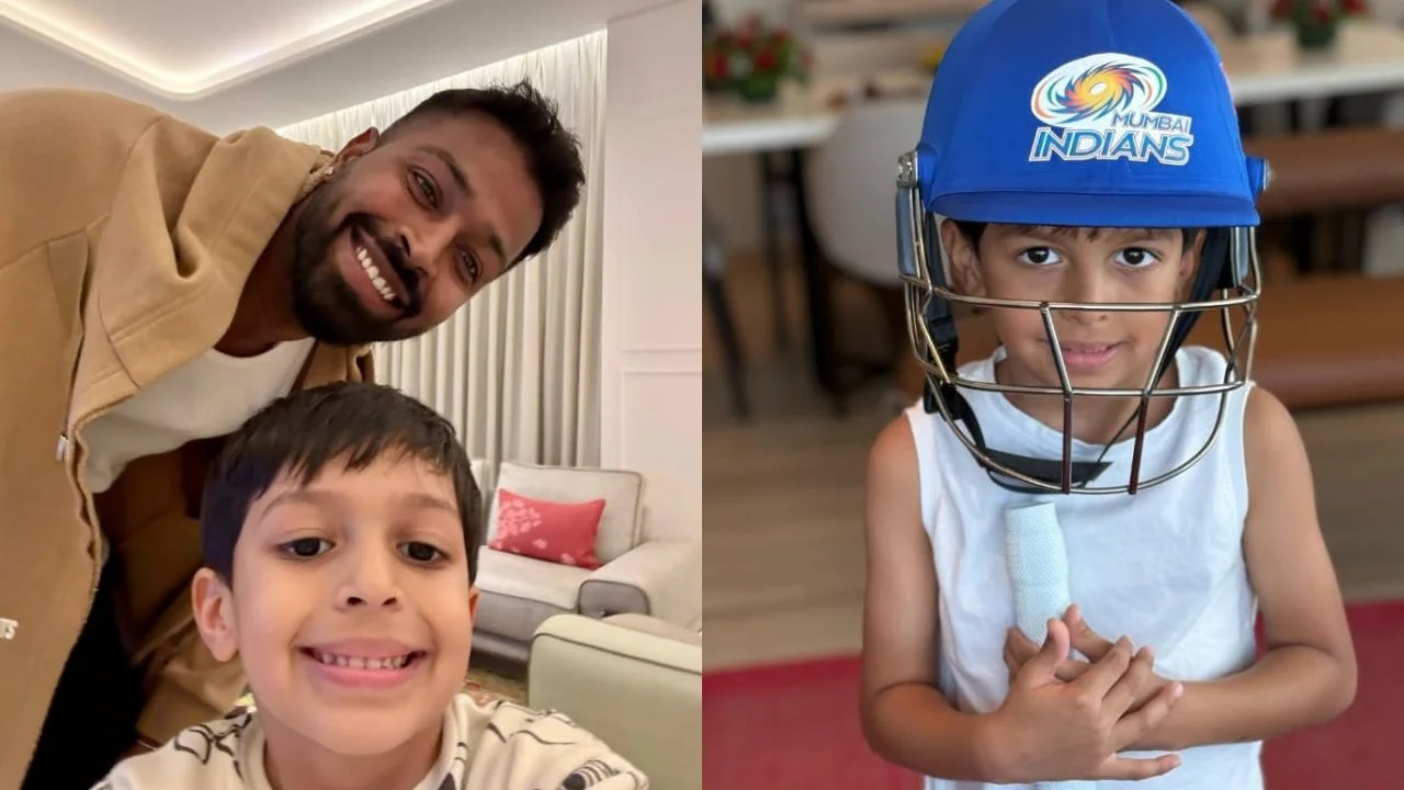 Hardik & Agastya Pandya (via Instagram)