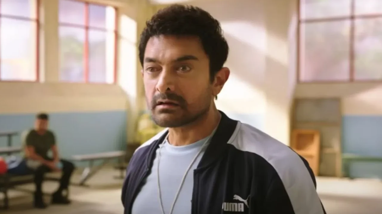 Aamir Khan in a still from Sitaare Zameen Par