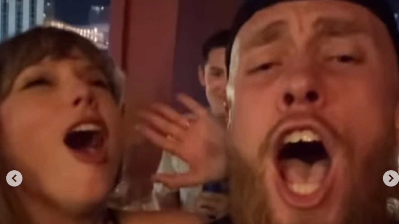Taylor Swift and George Kittle 