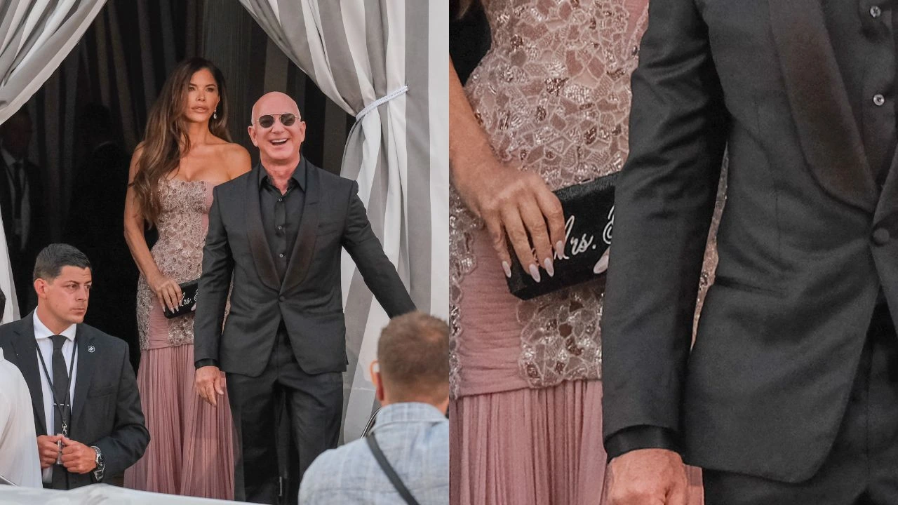 Lauren Sanchez, Jeff Bezos look: courtesy of Getty Images