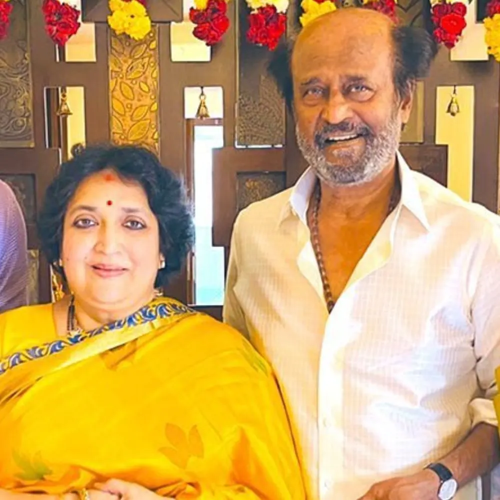 Rajinikanth and Latha