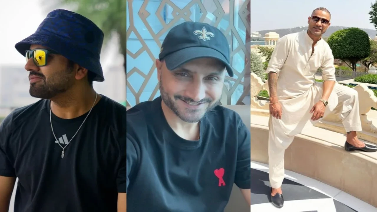 Rohit Sharma, Harbhajan Singh, Shikhar Dhawan (via Instagram) Rohit Sharma, Harbhajan Singh, Shikhar Dhawan (via Instagram)