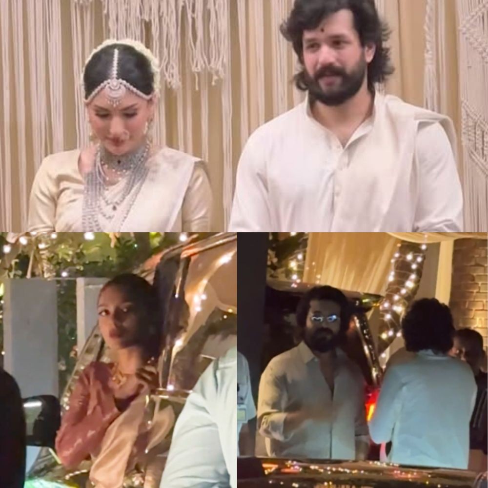 Pics: Ram Charan-Upasana hold hands at Akhil Akkineni’s baarat, Naga Chaitanya-Sobhita Dhulipala clicked arriving