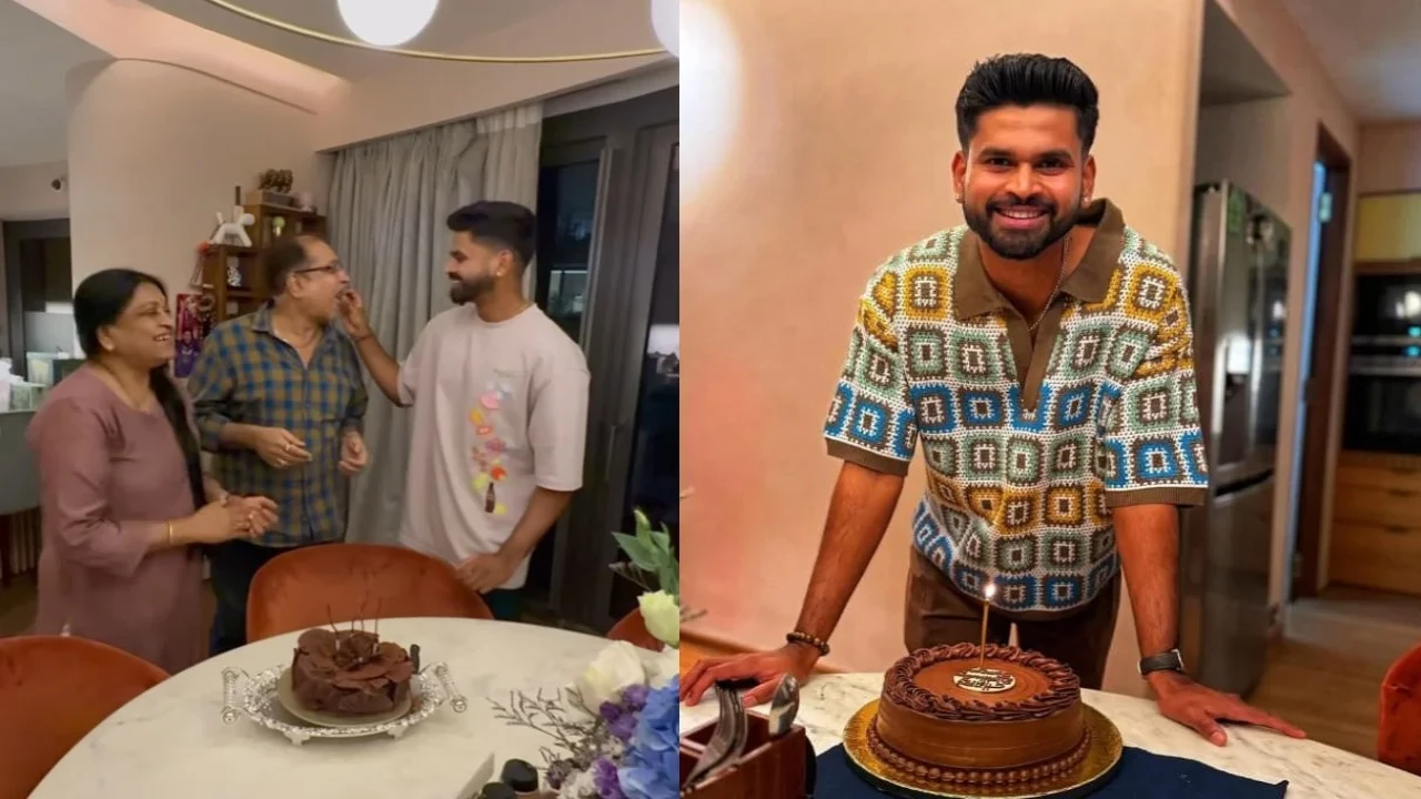 Rohini, Santosh & Shreyas Iyer (via Instagram) Rohini, Santosh & Shreyas Iyer (via Instagram)