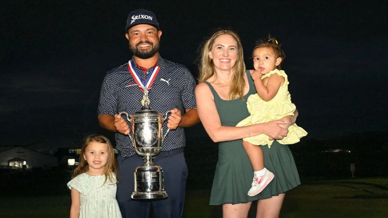 JJ Spaun, Melody Spaun, Emerson Lili, Violet Windsor (via Getty Images) JJ Spaun, Melody Spaun, Emerson Lili, Violet Windsor (via Getty Images)