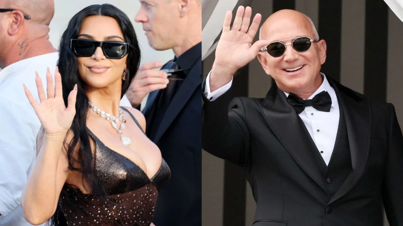 Kim Kardashian, Jeff Bezos: courtesy of Getty Images Kim Kardashian, Jeff Bezos: courtesy of Getty Images