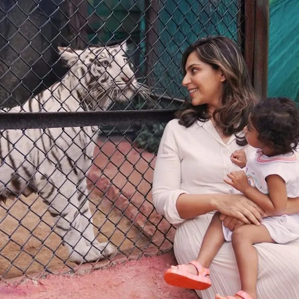 Ram Charan’s wife Upasana Kamineni drops first clear picture of their daughter Klin Kaara who gets a white tigress to her name