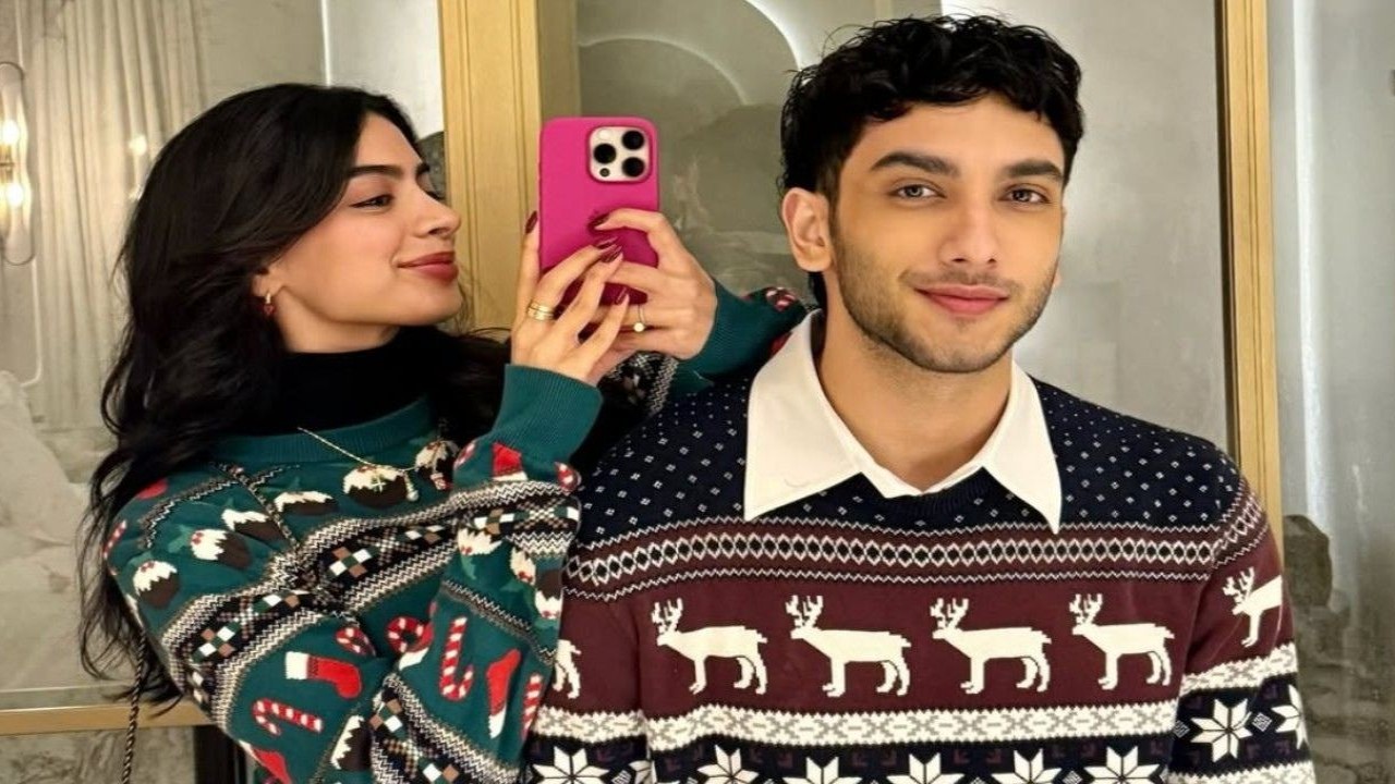 Picture Courtesy: Khushi Kapoor/Instagram Khushi Kapoor-Vedang Raina’s shy smiles at latter's cake-cutting have us wondering if it's just birthday glow or something else