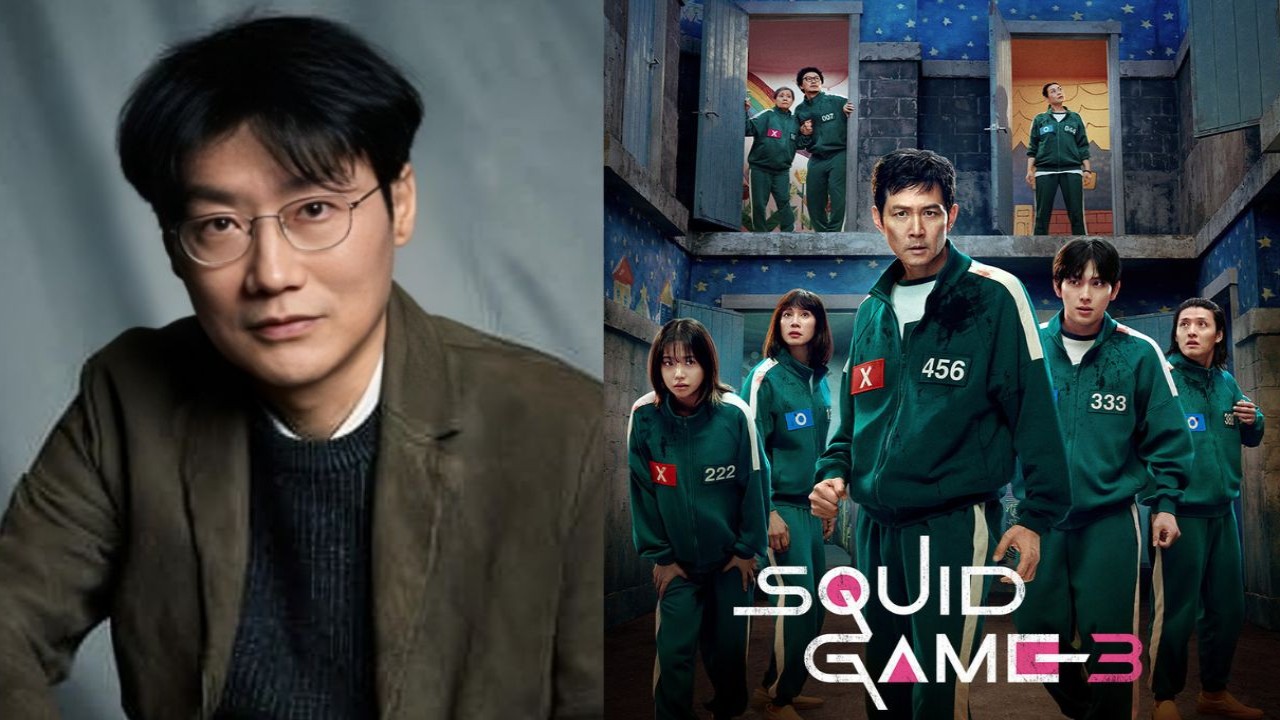 Hwang Dong Hyuk, Squid Game 3 poster: courtesy of Hwang Dong Hyuk's Instagram, Netflix Korea Hwang Dong Hyuk, Squid Game 3 poster: courtesy of Hwang Dong Hyuk's Instagram, Netflix Korea