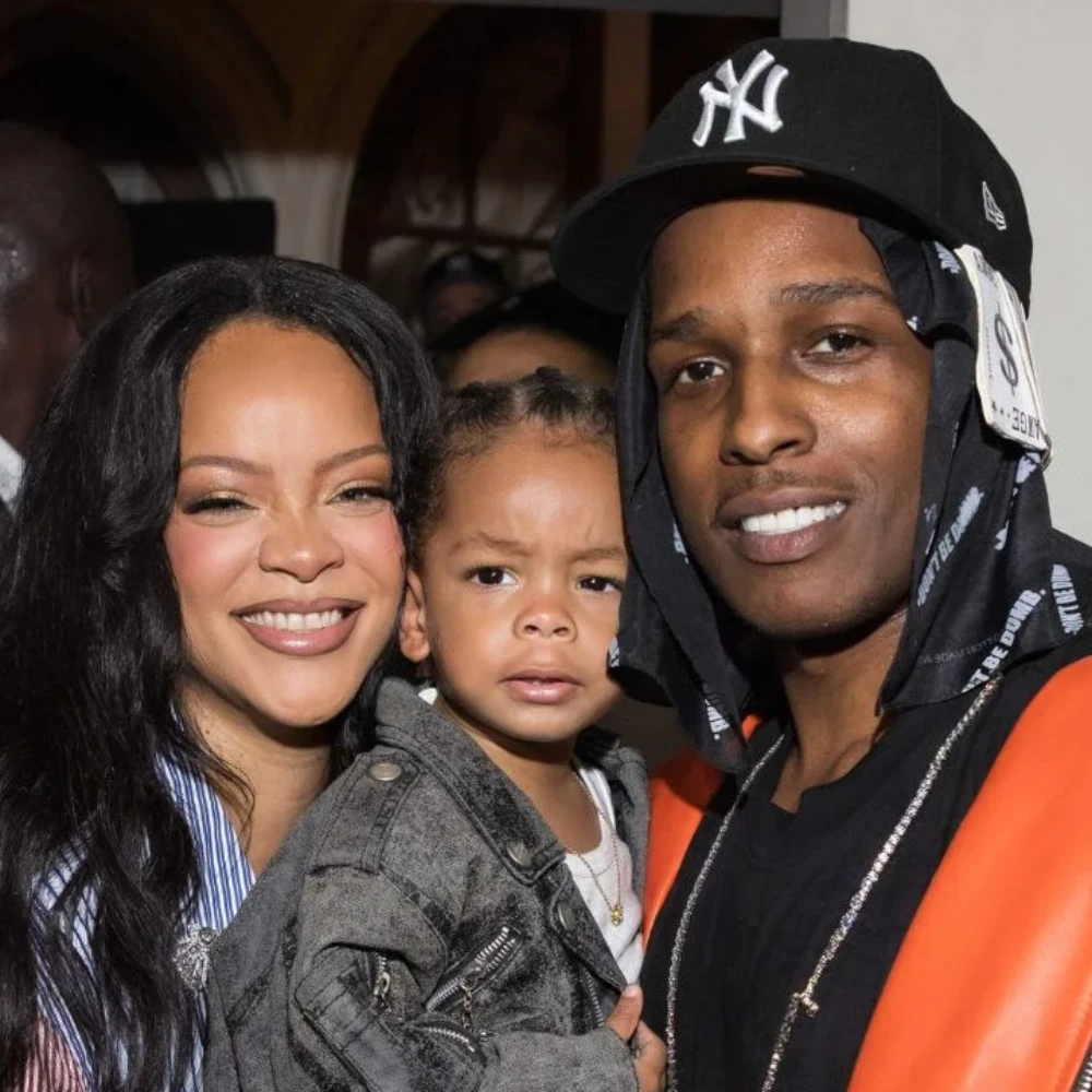 Rihanna Brings Son Riot to Cheer on Partner A$AP Rocky at his Paris Fashion Week Show