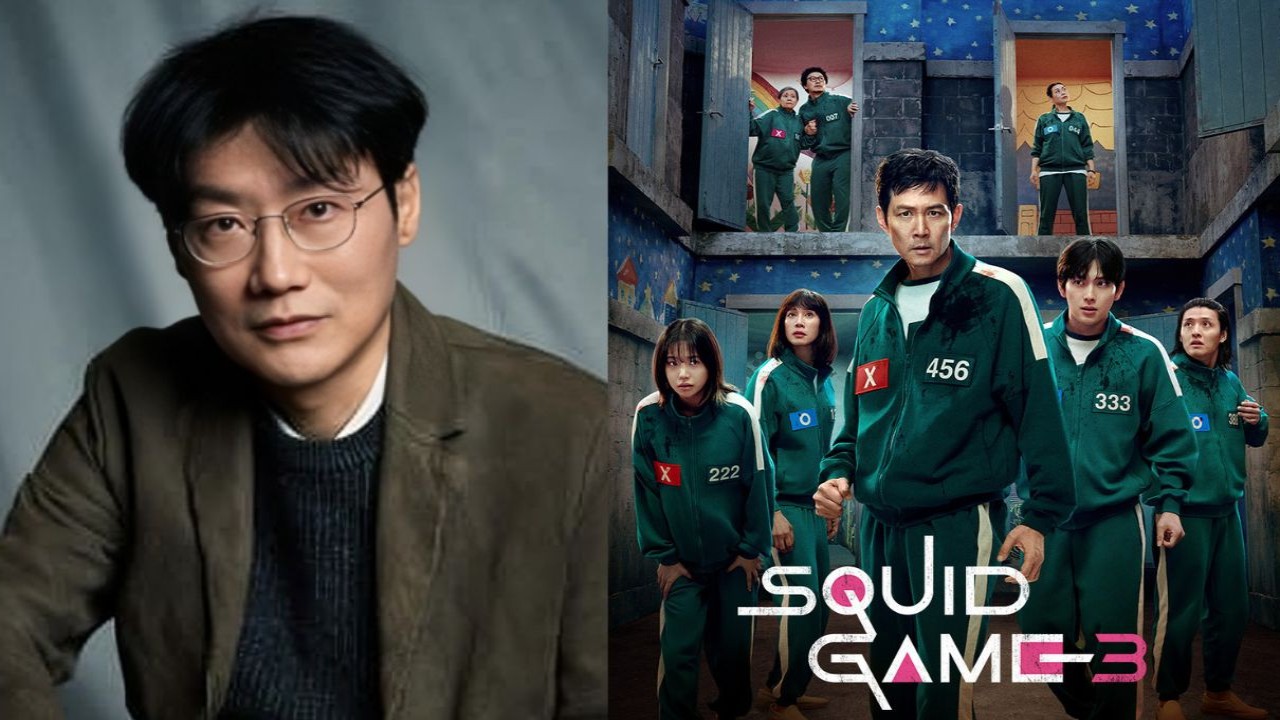 Hwang Dong Hyuk, Squid Game 3 poster: courtesy of Hwang Dong Hyuk's Instagram, Netflix Korea Hwang Dong Hyuk, Squid Game 3 poster: courtesy of Hwang Dong Hyuk's Instagram, Netflix Korea