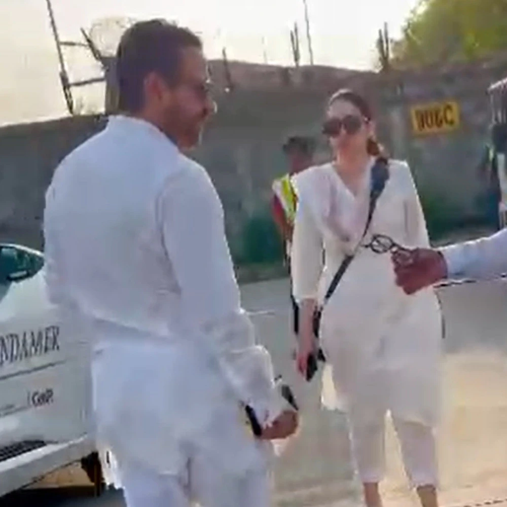 PICS: Saif Ali Khan joins Karisma Kapoor as they jet-off to Mumbai after attending Sunjay Kapoor's funeral