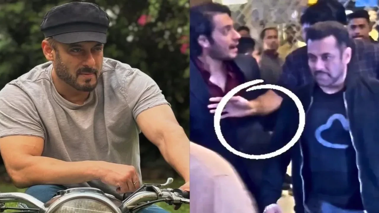 Did Salman Khan's security push Junaid Khan? (Credits: Salman Khan's Instagram) Salman Khan, Junaid Khan
