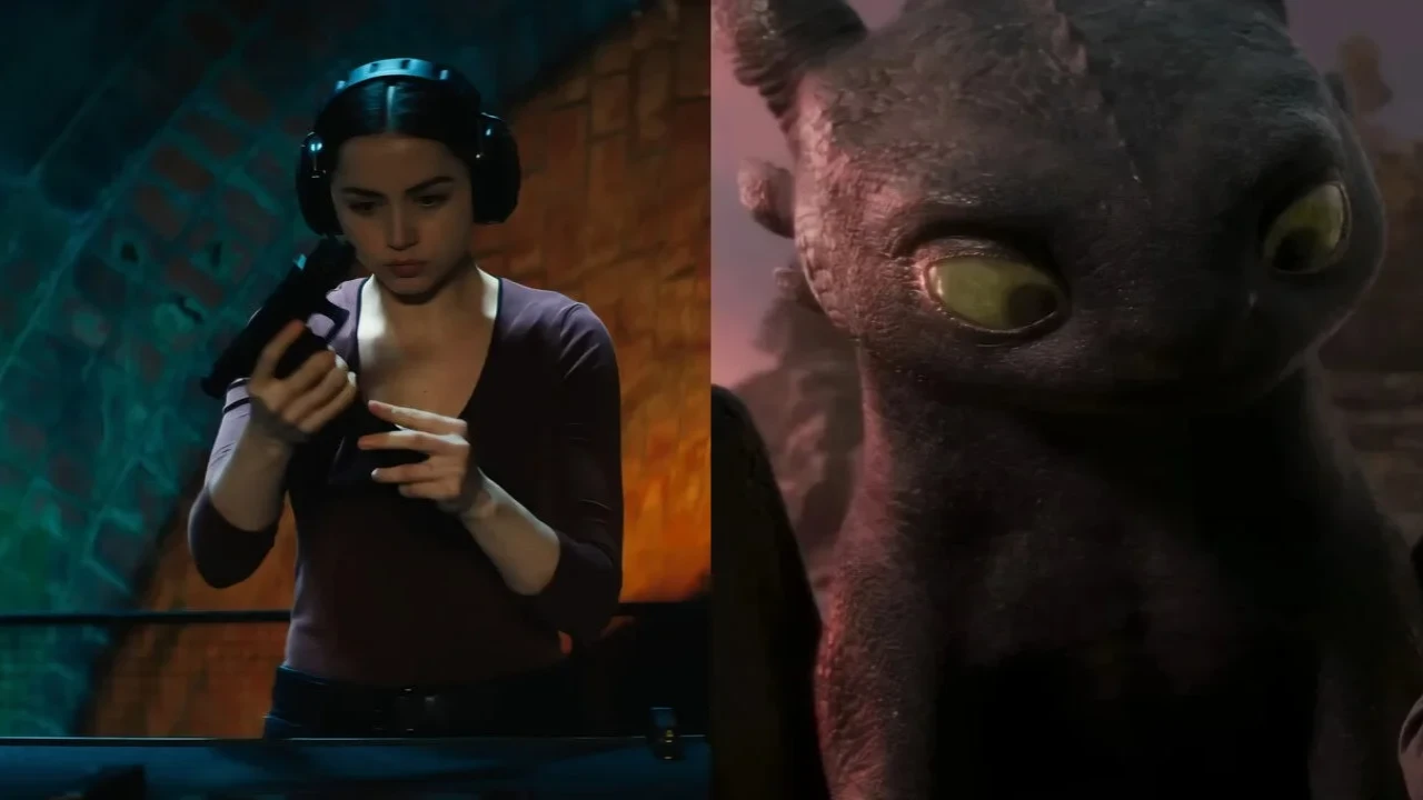 Ballerina remains steady while How To Train Your Dragon shows solid growth (Credit: Lionsgate, Universal) Ana de Armas