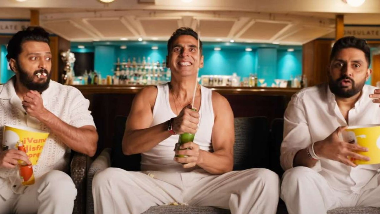 Credits: Nadiadwala Grandson Entertainment Ajay Devgn, Riteish Deshmukh, Abhishek Bachchan