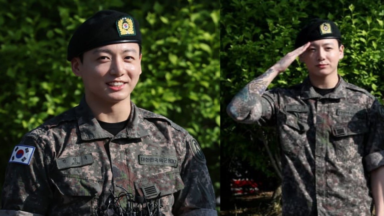 BTS' Jungkook breaks internet with unseen abs-baring photos with military mate, fans go...