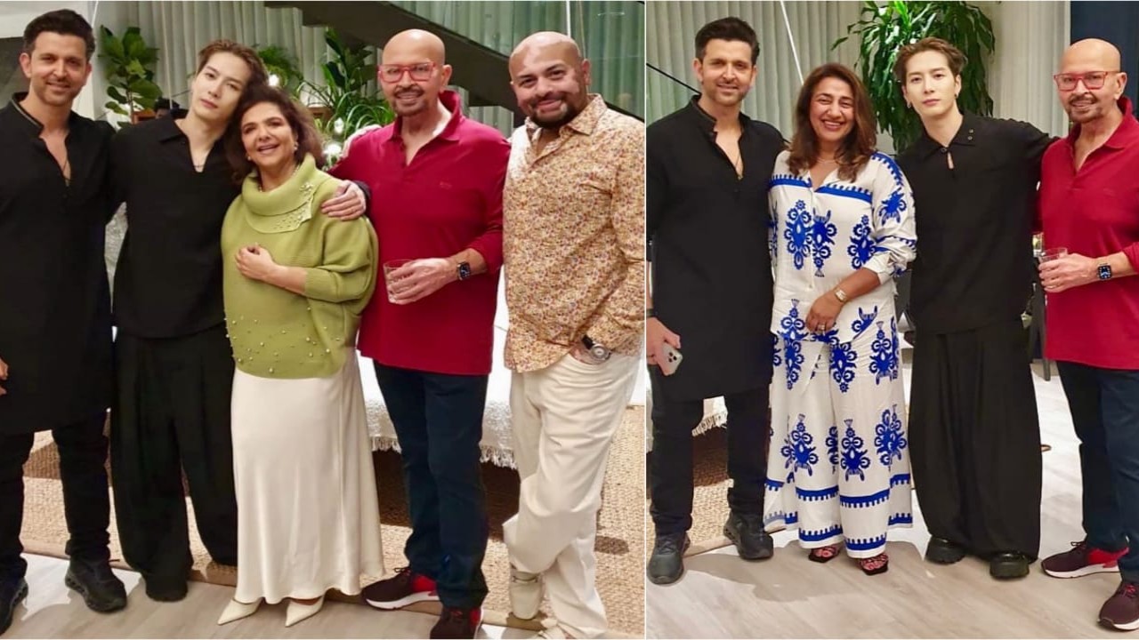 Jackson Wang with Roshans: Courtesy of Rakesh Roshan Instagram Jackson Wang with Roshans: Courtesy of Rakesh Roshan Instagram