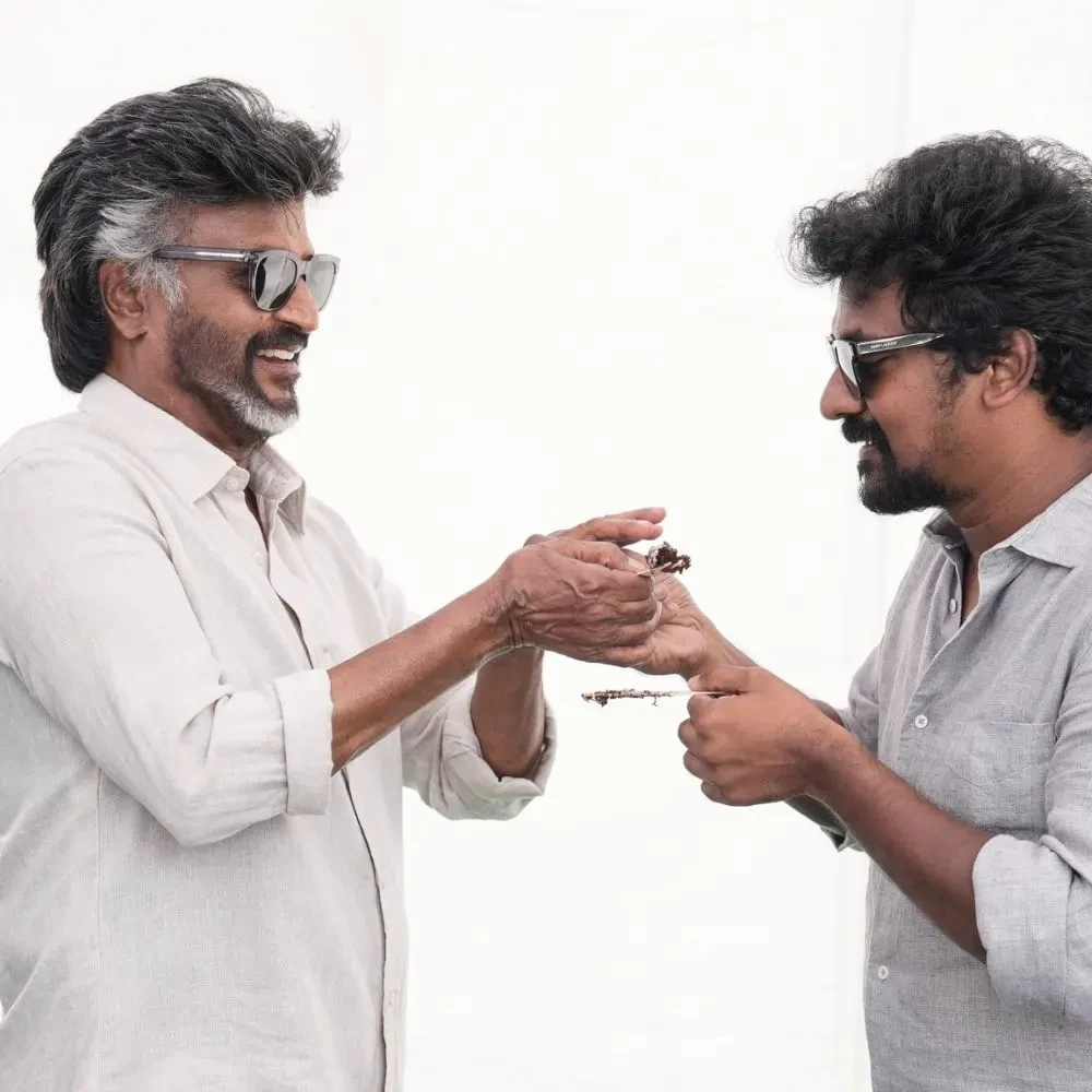 Rajinikanth gives a peek of his salt and pepper look for Jailer 2 as he celebrates director Nelson Dilipkumar’s birthday 