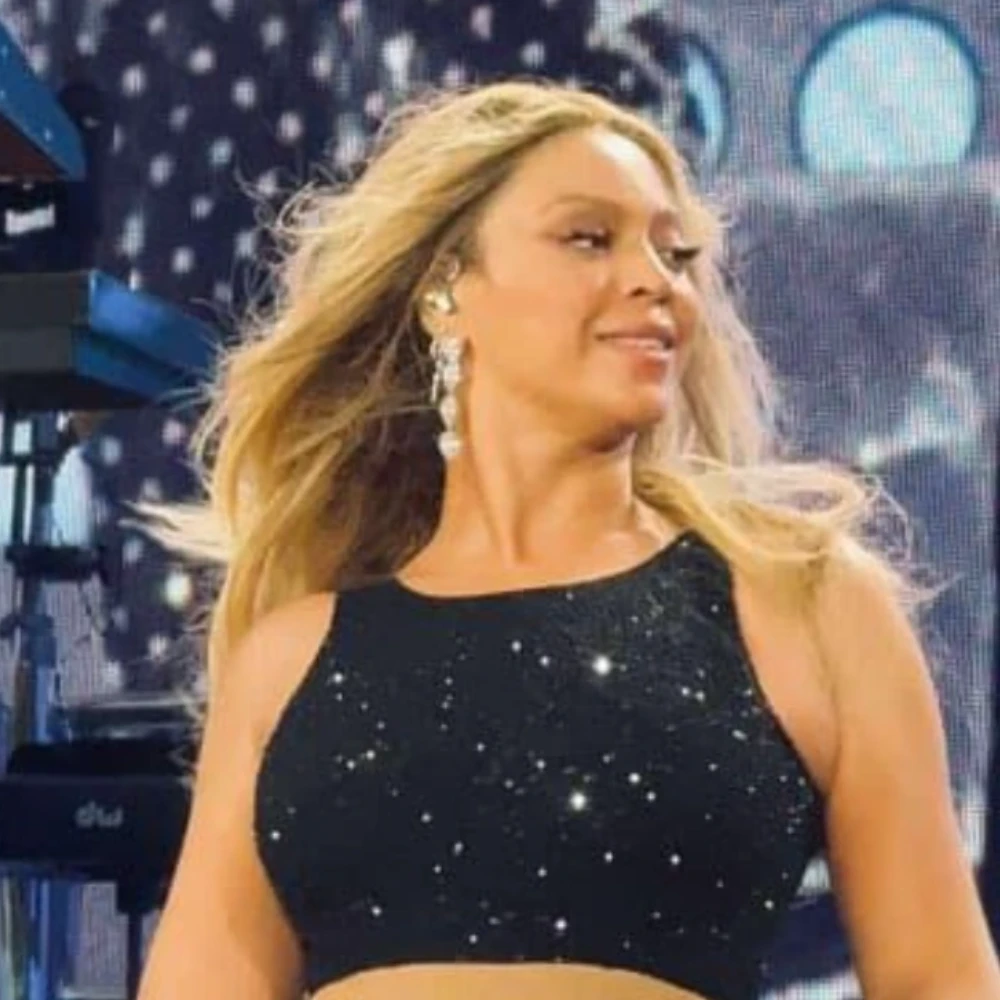 Beyoncé Dons Custom Manish Malhotra Black Bodysuit Covered in 10,000 Swarovski Crystals for Cowboy Carter Tour in Paris