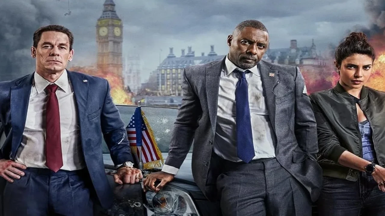 Heads Of State is a riot of a film, packed with action, comedy and a whole lot of fun (Credit: Prime Video) John Cena, Idris Elba, Priyanka Chopra