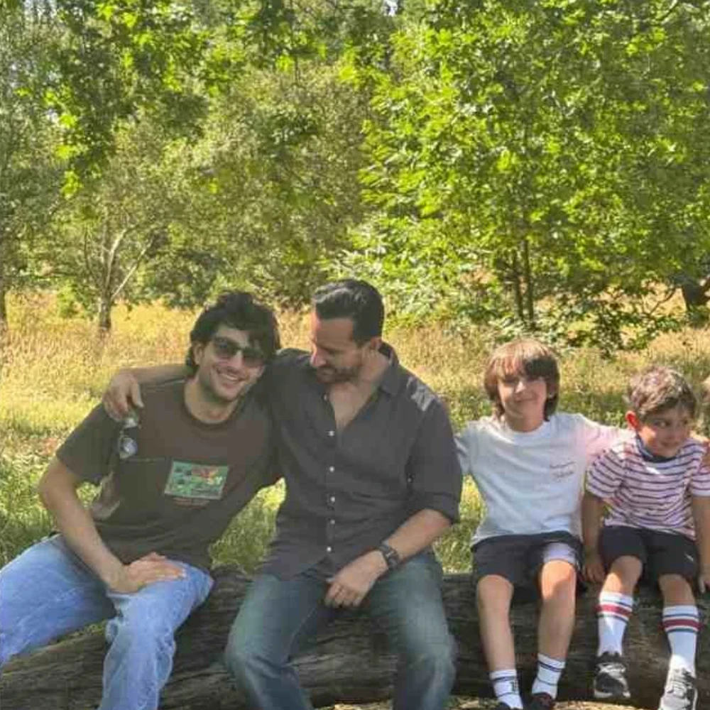 Saif Ali Khan and his Pataudi boys pack Ibrahim Ali Khan, Taimur, Jeh serve good looks on their ‘park day’ out: See PICS