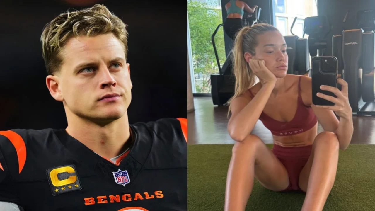 Joe Burrow (via Getty Images), Olivia Ponton (via Instagram)