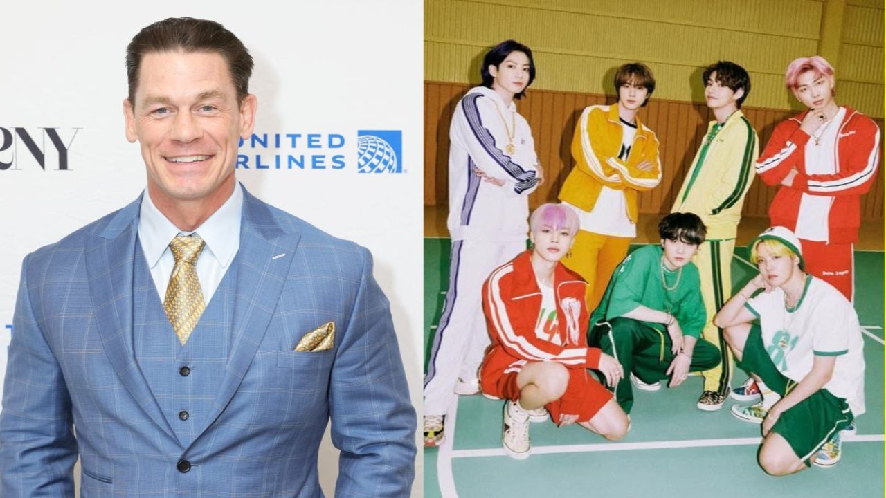 John Cena, BTS: courtesy of BIGHIT MUSIC, Getty Images John Cena, BTS: courtesy of BIGHIT MUSIC, Getty Images