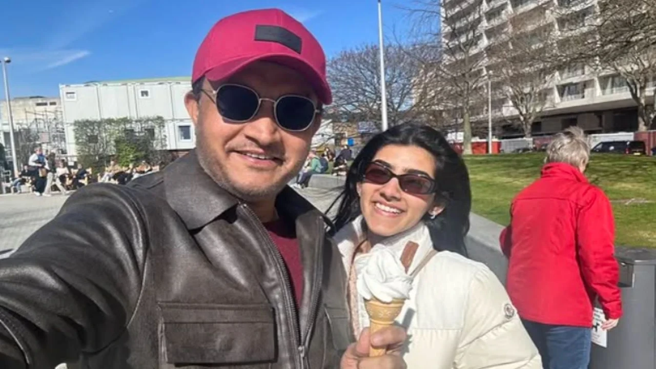Sourav Ganguly & Sana Ganguly (via Instagram) Sourav Ganguly & Sana Ganguly (via Instagram)