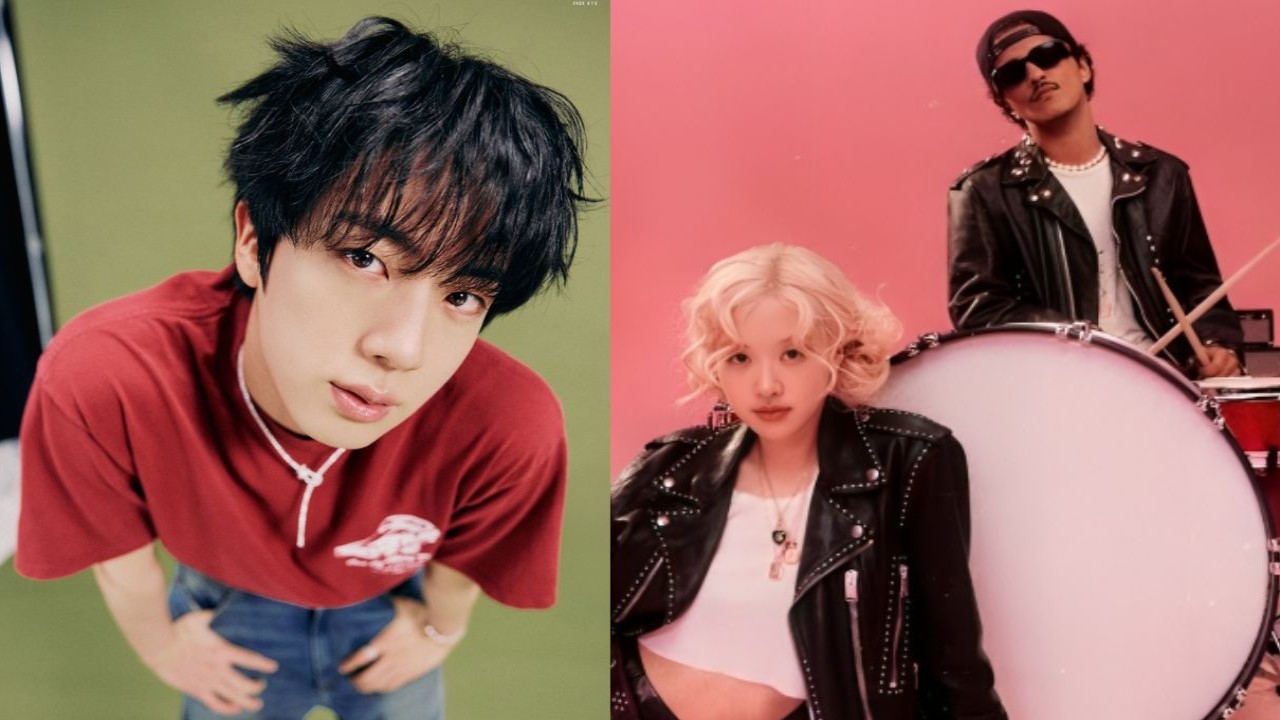 Jin, Rosé and Bruno Mars: courtesy of BTS' X, Atlantic Records