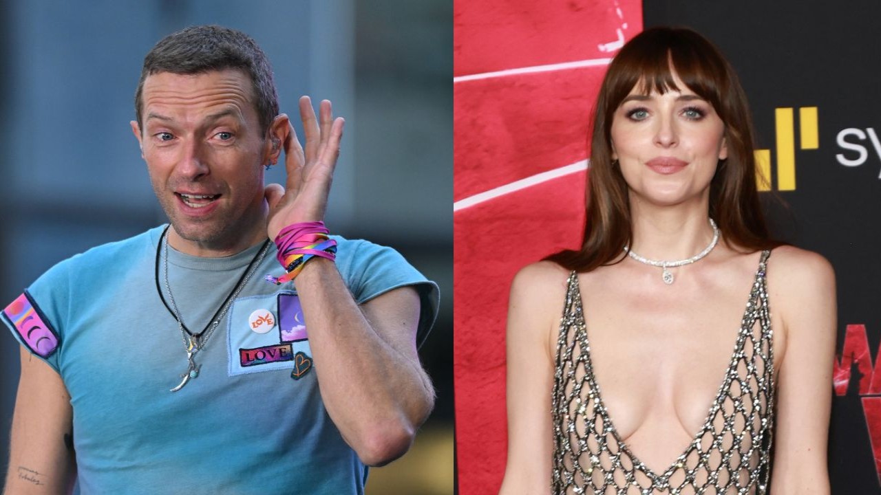 Chris Martin, Dakota Johnson: courtesy of Getty Images Dakota Johnson, Chris Martin: courtesy of Getty Images