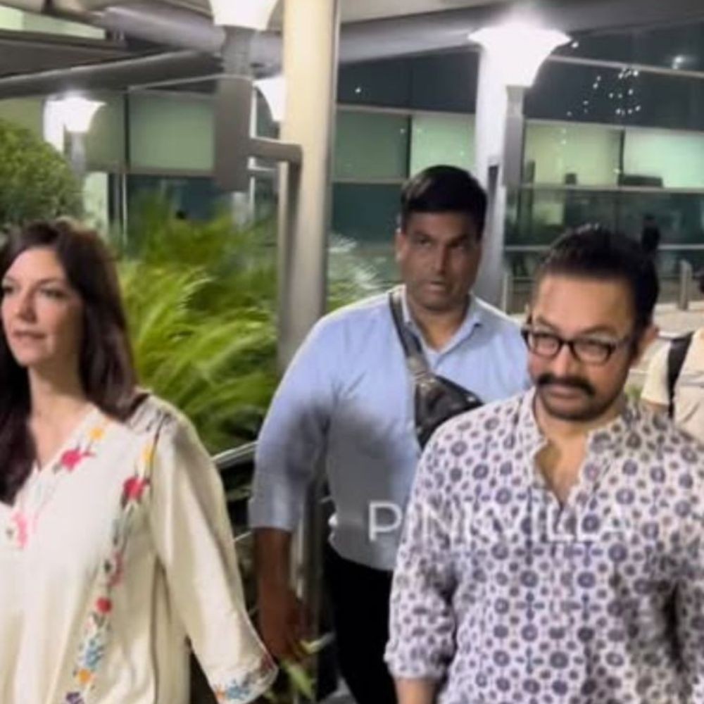 Aamir Khan seen with lady love Gauri Spratt at airport ahead of Sitaare Zameen Par’s release