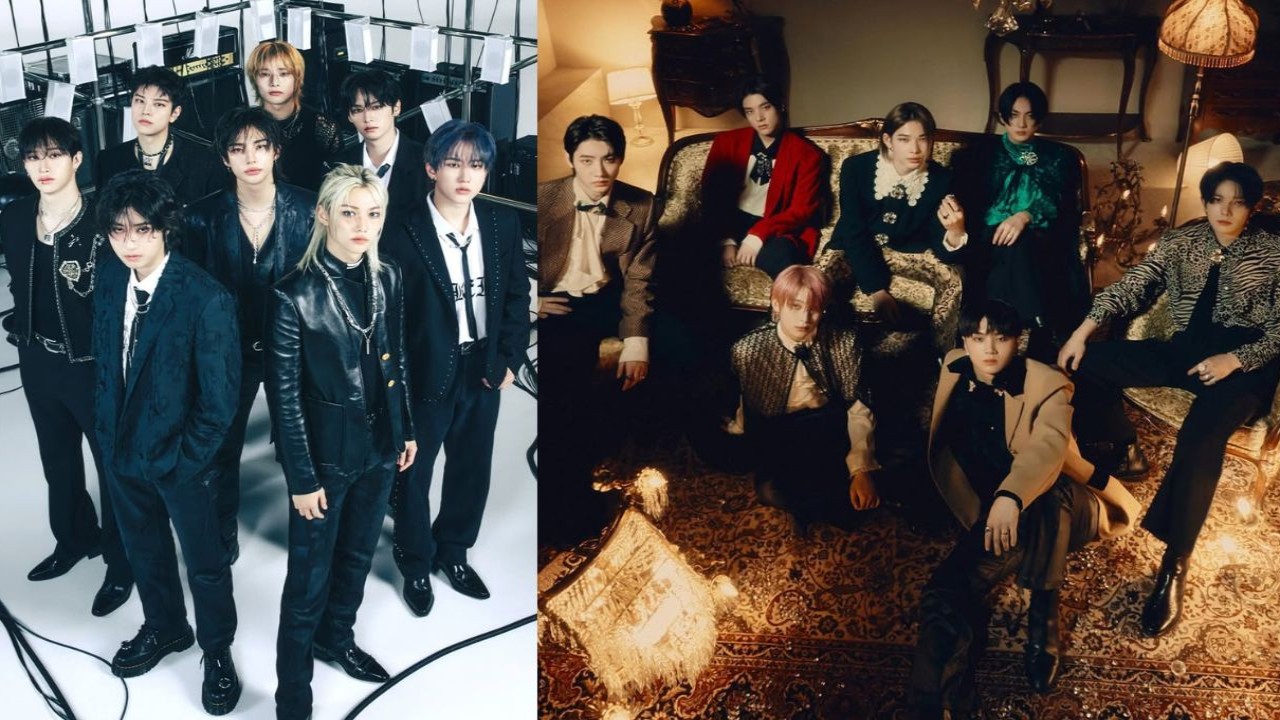 Stray Kids, ENHYPEN: courtesy of Stray Kids' X, ENHYPEN's Instagram Stray Kids, ENHYPEN: courtesy of Stray Kids' X, ENHYPEN's Instagram