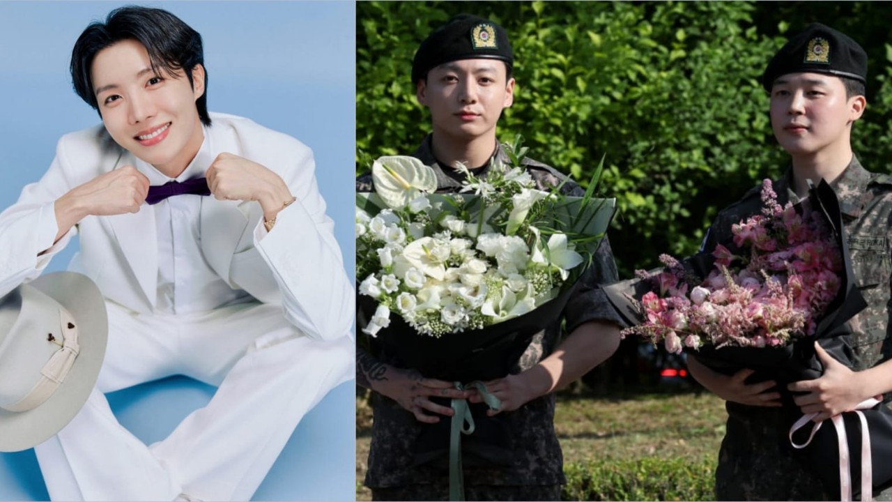 J-Hope, Jungkook, Jimin: Courtesy of BTS Twitter, Getty Images J-Hope, Jungkook, Jimin: Courtesy of BTS Twitter, Getty Images