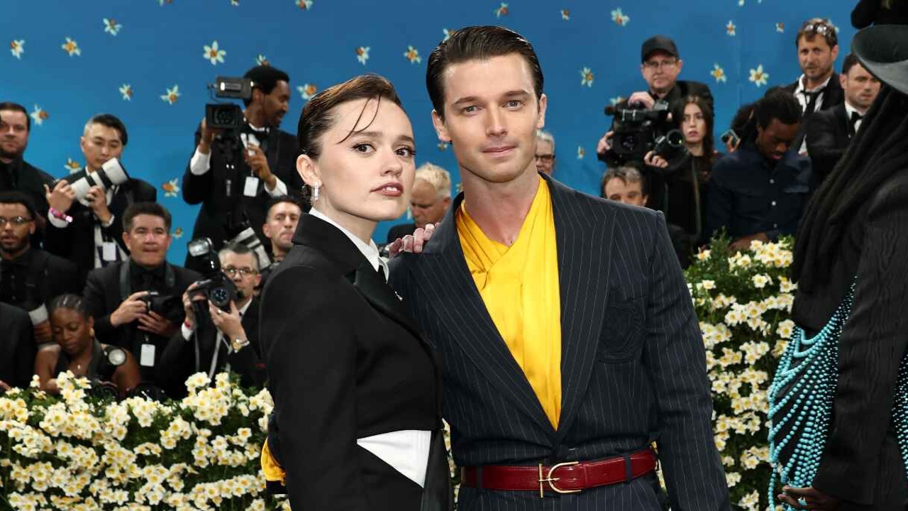 Aimee Lou Wood and Patrick Schwarzenegger via Getty Images Getty Images