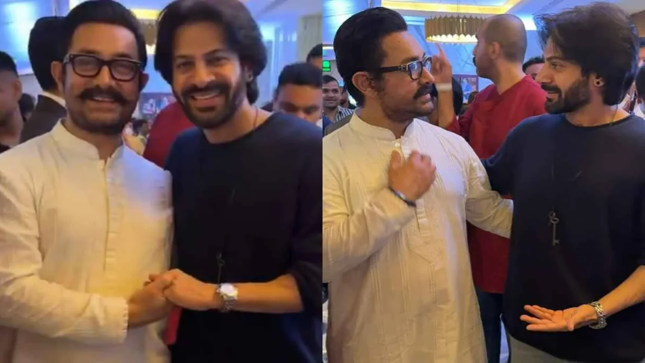 Did Aamir Khan fail to recognize Bigg Boss 18 winner Karan Veer Mehra at Sitaare Zameen Par premiere? (Pic Credit: Karan Veer Mehra X account) Aamir Khan, Karan Veer Mehra