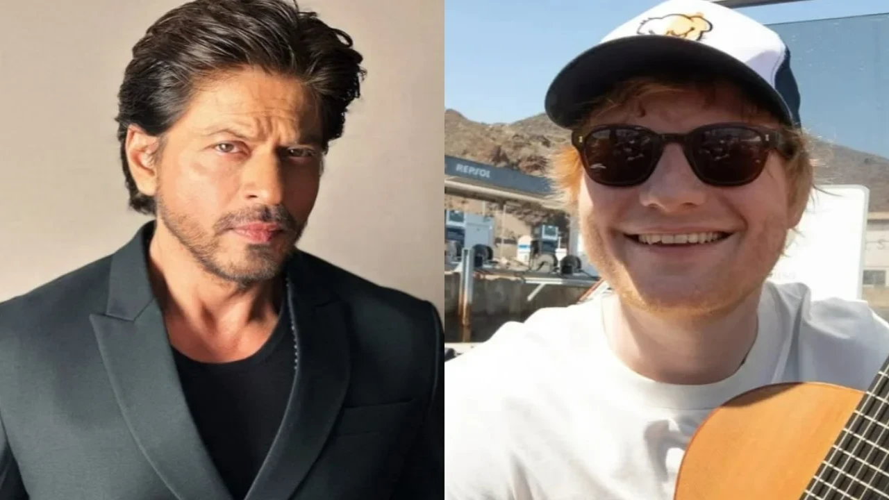 Inside Shah Rukh Khan's meet with Ed Sheeran at Mannat (Pic Credit: Pooja Dadlani Instagram, Ed Sheeran Instagram) Shah Rukh Khan, Ed Sheeran