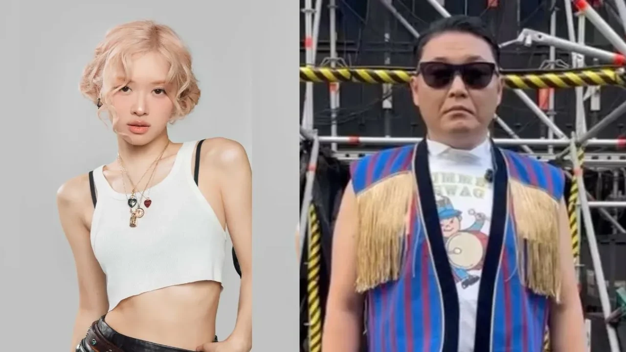 Rosé, PSY: courtesy of THE BLACK LABEL, PSY's Instagram Rosé, PSY: courtesy of THE BLACK LABEL, PSY's Instagram