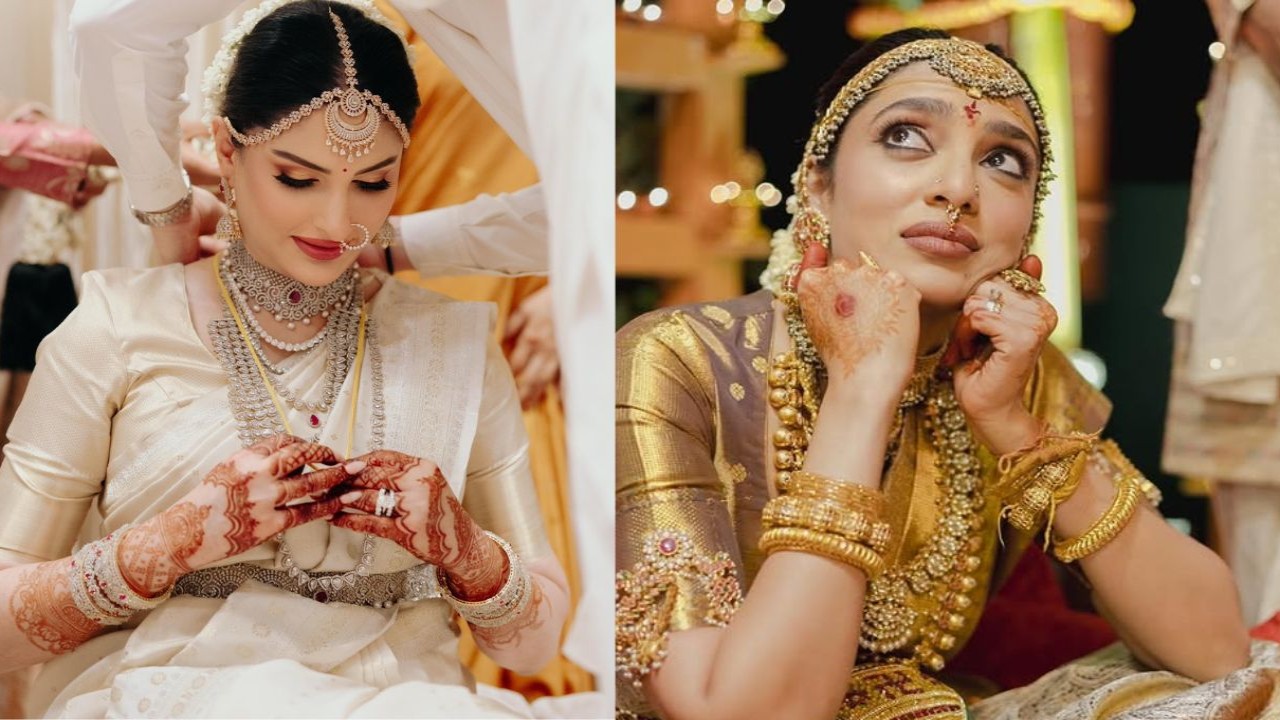 Sobhita Dhulipala vs Zainab Ravdjee: Here's a look at Akkineni Bahus' bridal outfits (PC: Nagarjuna Akkineni on X, Sobhita Dhulipala IG) Sobhita Dhulipala vs Zainab Ravdjee: Here's a look at Akkineni Bahus' bridal outfits
