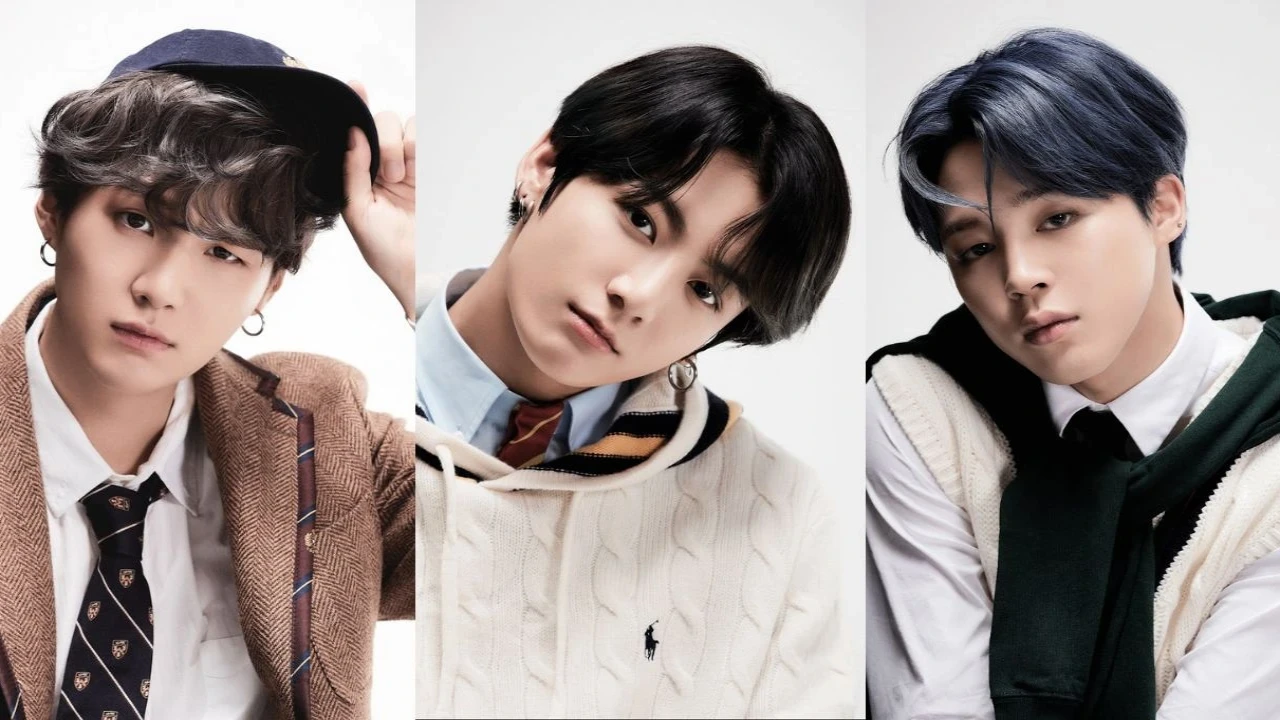 SUGA, Jungkook, and Jimin: courtesy of BIGHIT MUSIC SUGA, Jungkook, and Jimin: courtesy of BIGHIT MUSIC