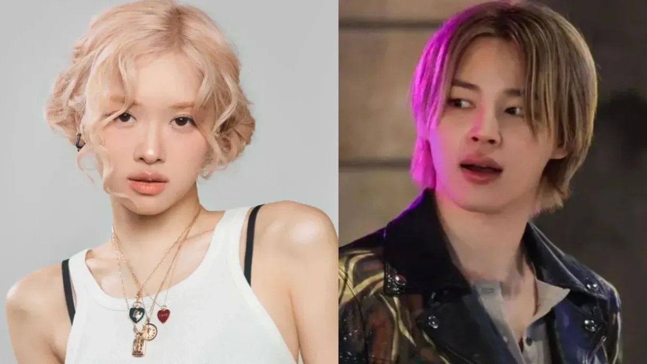 Rosé, Jimin: courtesy of THE BLACK LABEL, BTS' X Rosé, Jimin: courtesy of THE BLACK LABEL, BTS' X
