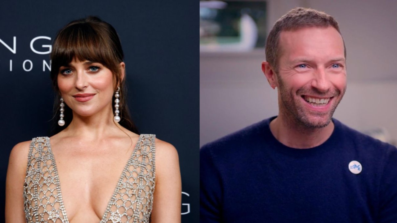 Dakota Johnson, Chris Martin (via IMDb) Dakota Johnson, Chris Martin (via IMDb)