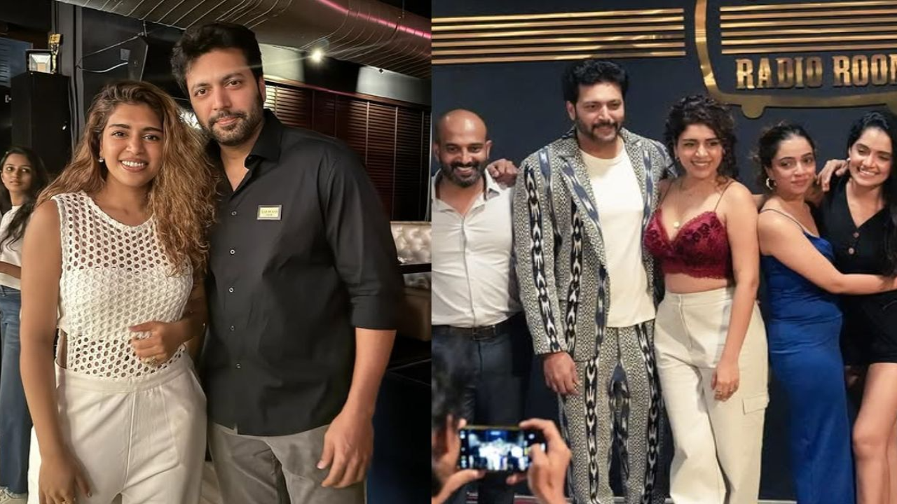 Ravi Mohan holds alleged GF Keneeshaa Francis close as he celebrates her at success party (PC: Keneeshaa Francis IG) Ravi Mohan holds alleged GF Keneeshaa Francis close as he celebrates her at success party