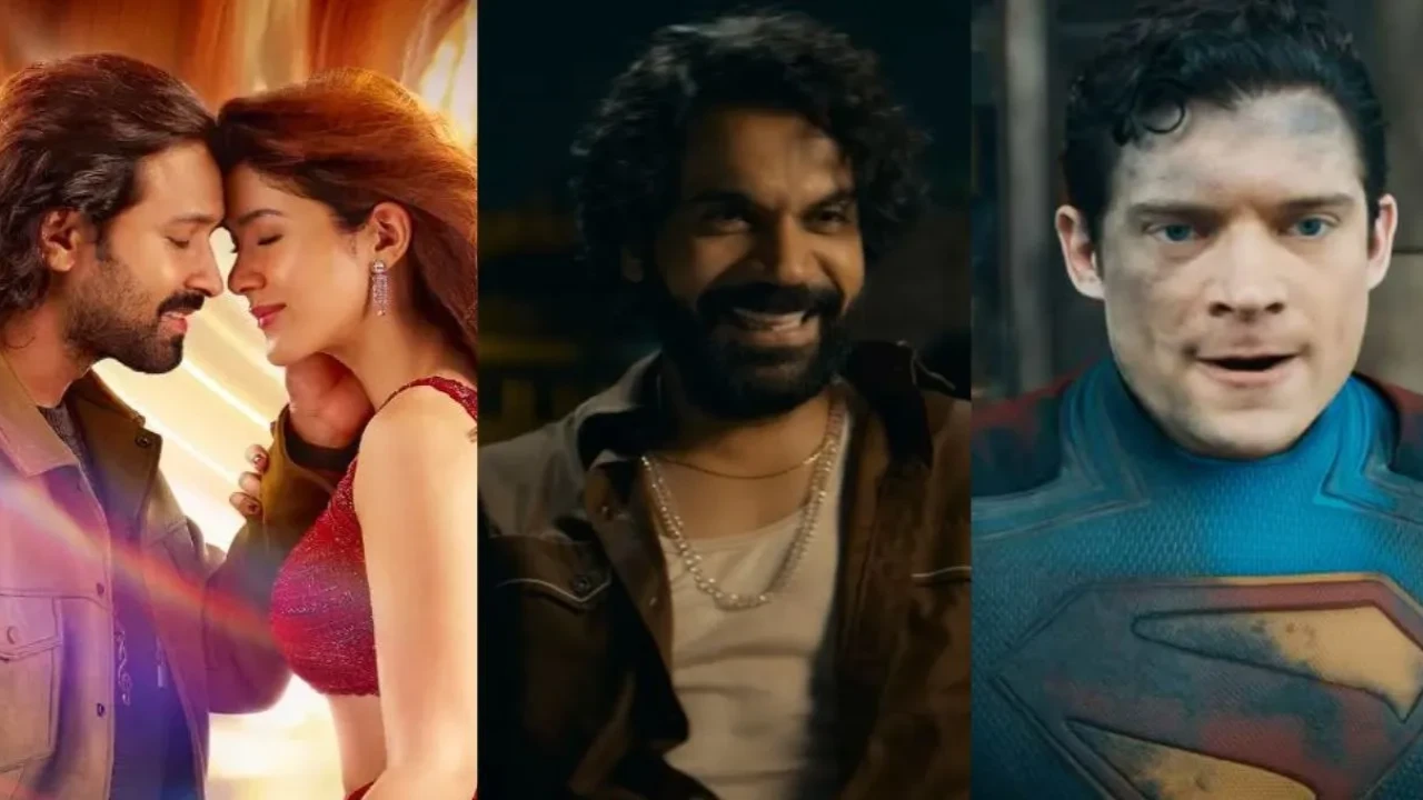 3 movies releasing this Friday in cinemas: Aankhon Ki Gustakhiyan, Maalik, and Superman (Credits: Zee Studios, Tips Industries, DC Studios) Aankhon Ki Gustakhiyan, Maalik, and Superman
