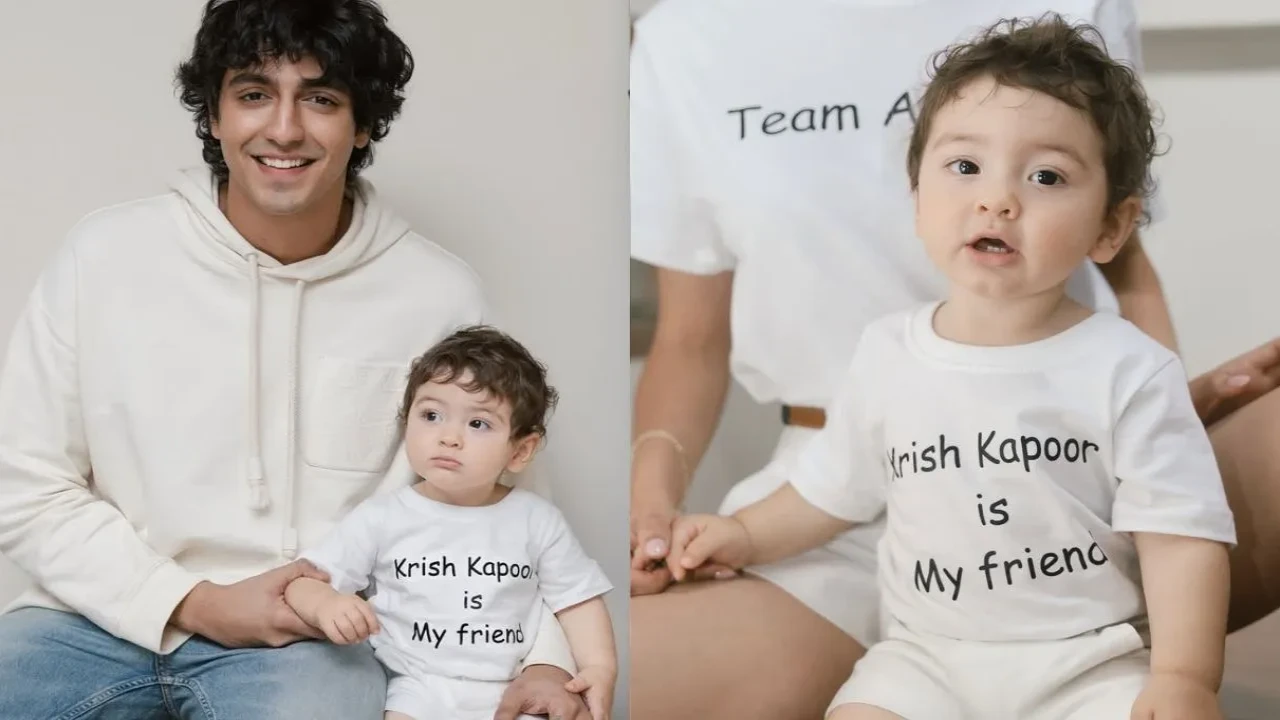In Pics: Meet Ahaan Panday aka Krish Kapoor’s youngest fan, wears personalised Saiyaara tshirt and it’s too adorable to miss (Credits: Alanna Panday's IG) Ahaan Panday